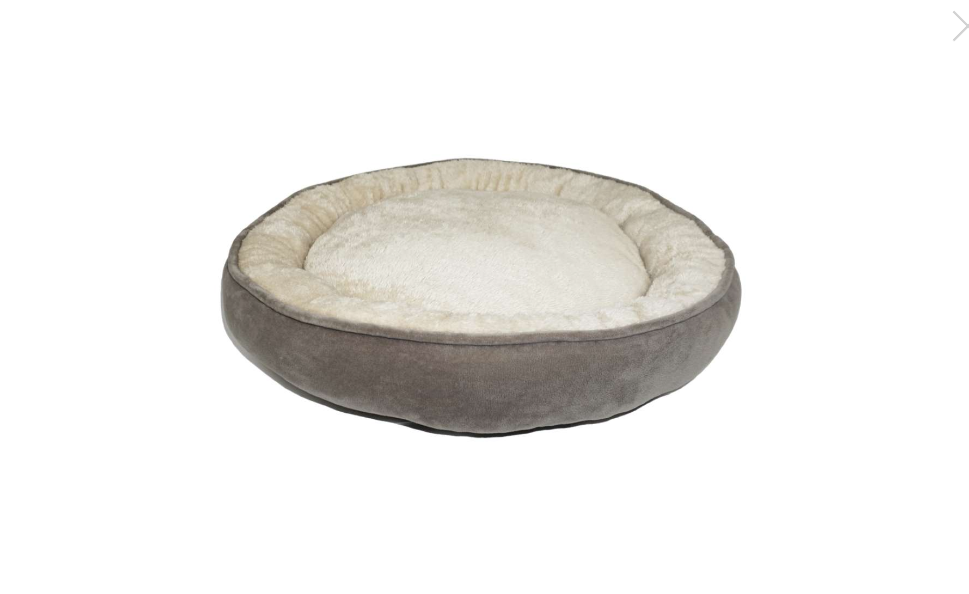 Fleece Pet Bed Grey, 24"