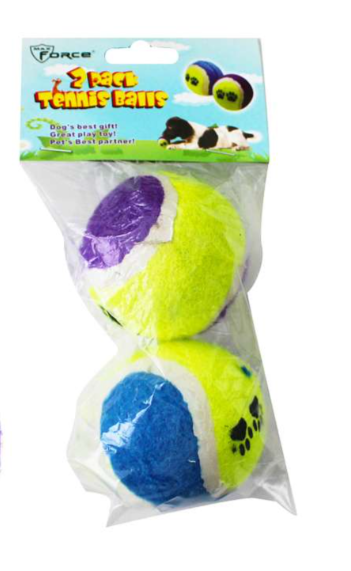 Dog Toy Tennis Ball 2 Pack